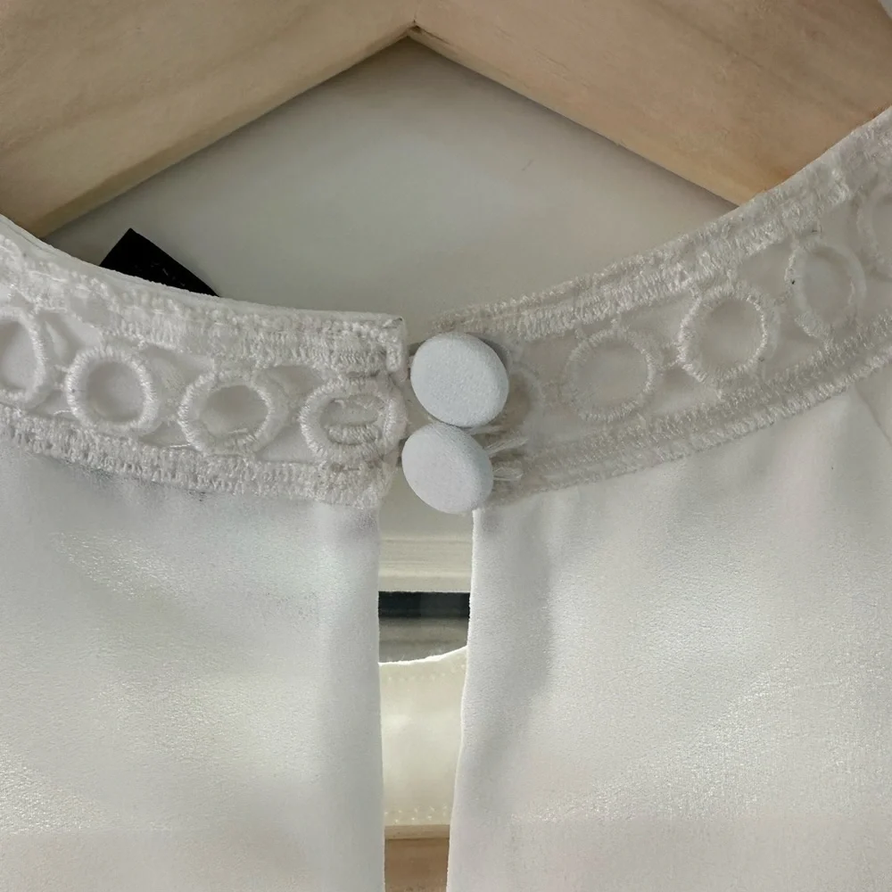 J. Crew Womens White Blouse Size 8